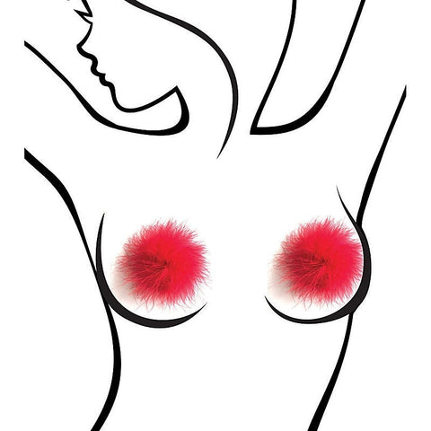 Sexy AF Marabou Reuseable Nipple Pasties by Little Genie