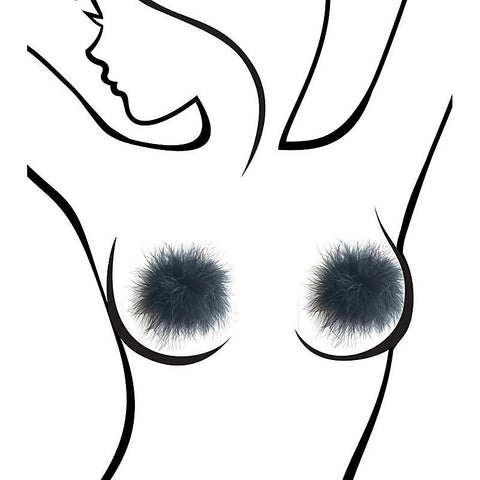 Sexy AF Marabou Reuseable Nipple Pasties by Little Genie