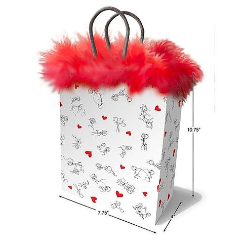Naughty Stick Figures Novelty Gift Bag by Little Genie