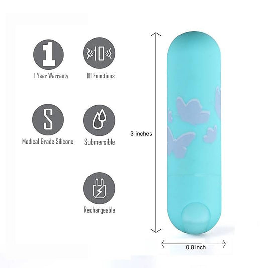 Maia Julia 10 Function USB Rechargeable Bullet by Maia Toys