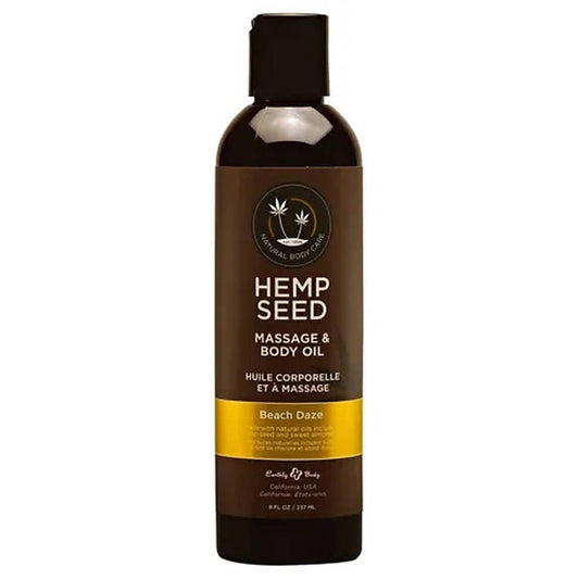 Scented Hemp Seed Massage and Body Oil by Earthly Body