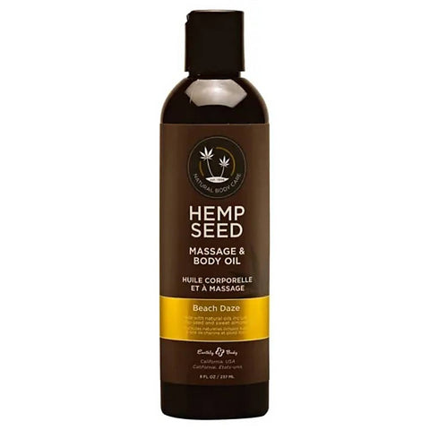 Scented Hemp Seed Massage and Body Oil by Earthly Body