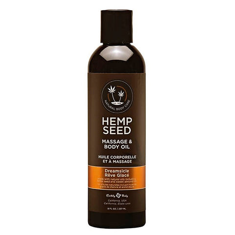 Scented Hemp Seed Massage and Body Oil by Earthly Body