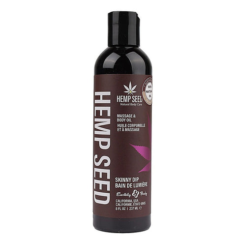 Scented Hemp Seed Massage and Body Oil by Earthly Body
