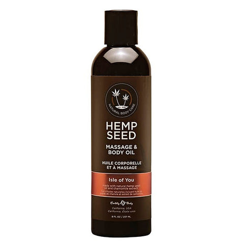 Scented Hemp Seed Massage and Body Oil by Earthly Body