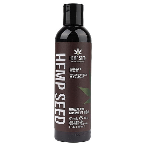 Scented Hemp Seed Massage and Body Oil by Earthly Body