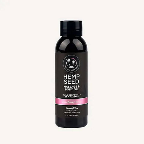 Earthly Body Hemp Seed Scented Massage and Body Oil 59 ml