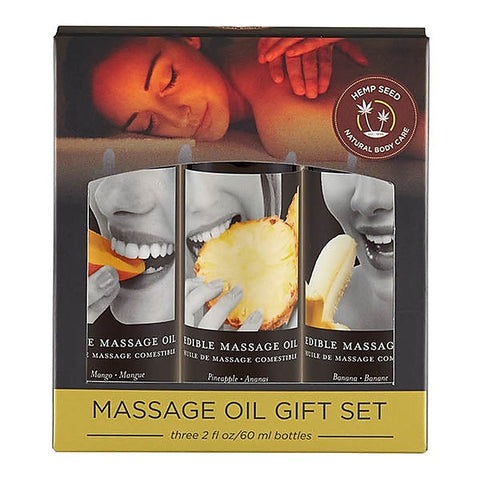 Edible Tropical Massage Oil Trio by Earthly Body
