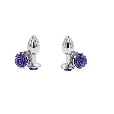 Rear Assets Rose Metal Butt Plug by NS Novelties