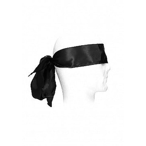 OUCH Black & White Bondage Silky Ribbon by Shots Toys
