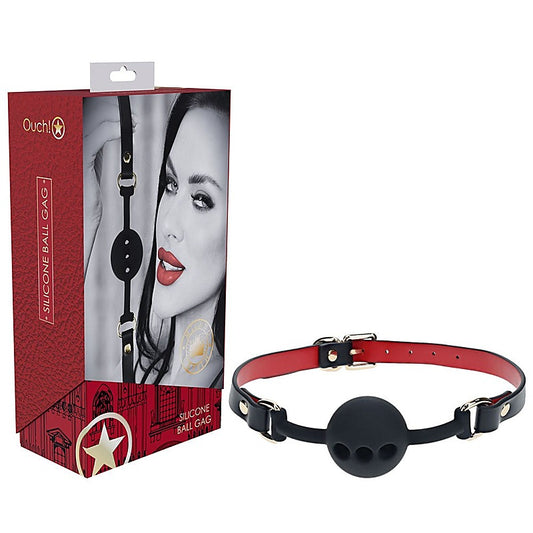 Milan Collection Breathable Silicone Ball Gag by Shots Toys