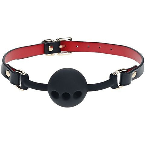 Milan Collection Breathable Silicone Ball Gag by Shots Toys