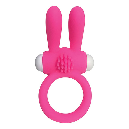 Neon Rabbit Vibrating Cock Ring by Pipedream