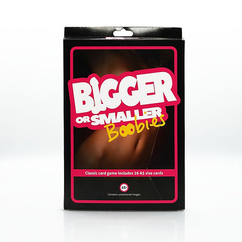 Bigger or Smaller Boobs Adult Card Game