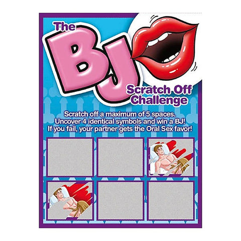 Sexy Blowjobs Challenge Novelty Scratcher by Ozze Creations