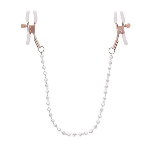 Peaches N CreaMe Pearl Nipple Clamps by Sportsheets