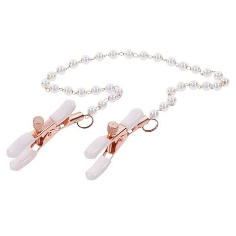 Peaches N CreaMe Pearl Nipple Clamps by Sportsheets
