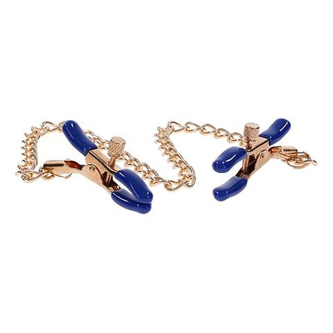 Sex & Mischief Cougar Chained Nipple Clamps by Sportsheets