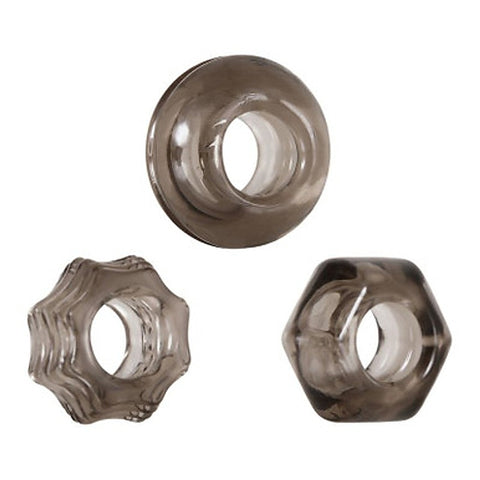 Zero Tolerance Triple Thick Cock Ring Set by Evolved