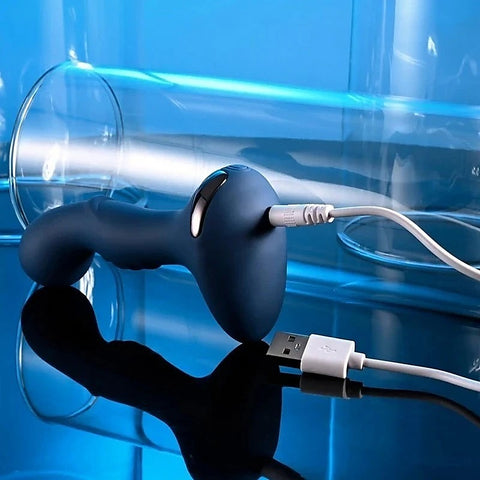 Blue Oasis Vibrating Anal Plug by Evolved