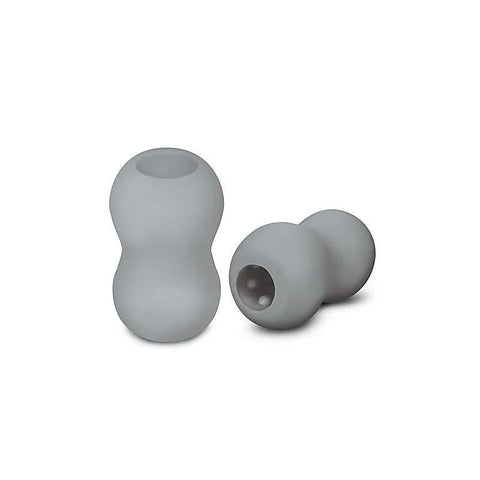 Zolo Grey Mini Double Bubble Male Stroker Sleeve