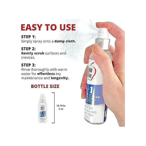 4 In 1 Pure and Clean Adult Toy Cleaner by Adam & Eve