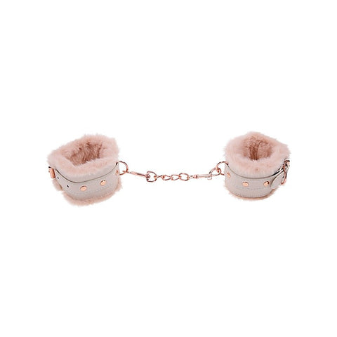 Peaches N Creame Fur Bondage Handcuffs by Sportsheets