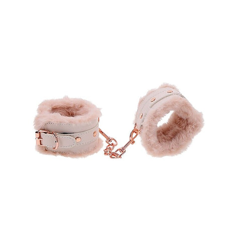 Peaches N Creame Fur Bondage Handcuffs by Sportsheets