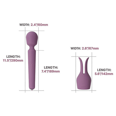 Emma Neo 2 Rabbit Ears Body Wand Massager by Svakom