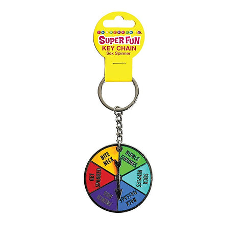 Super Fun Naughty Sex Spinner Novelty Key Chain
