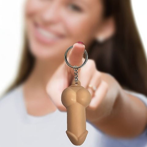 Super Fun Squishy Penis Novelty Key Chain by Little Genie
