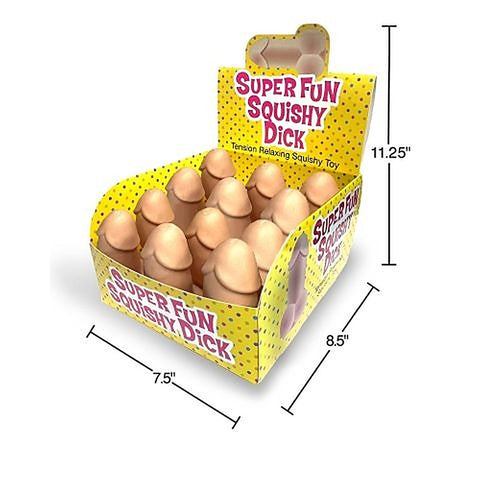 Super Fun Squishy Novelty Stress Dick Counter Display