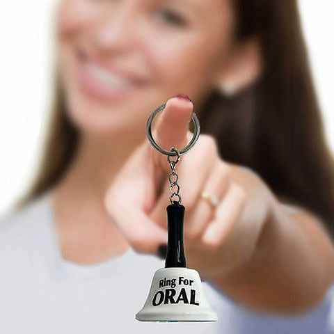 Super Fun Ring For Oral Novelty Bell Key Chain