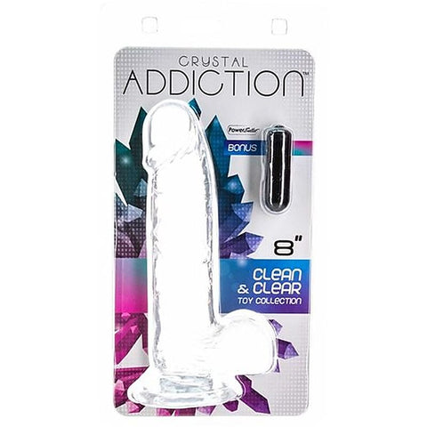 Addiction Crystal Realistic Dildo with Balls by BMS Factory