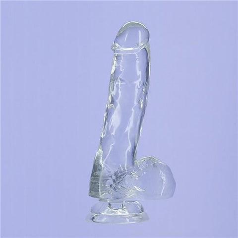 Addiction Crystal Realistic Dildo with Balls by BMS Factory