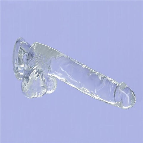 Addiction Crystal Realistic Dildo with Balls by BMS Factory