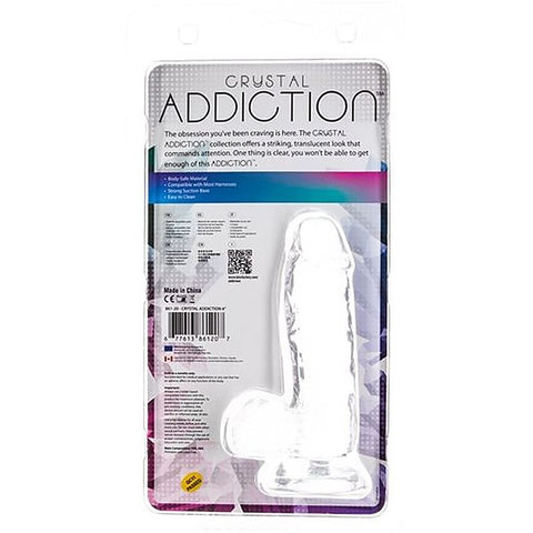 Addiction Crystal Realistic Dildo with Balls by BMS Factory