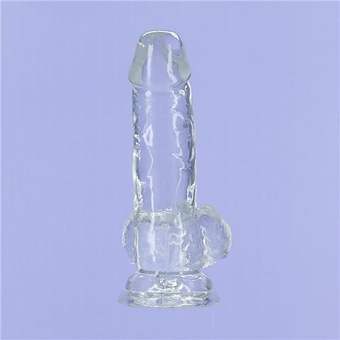 Addiction Crystal Realistic Dildo with Balls by BMS Factory