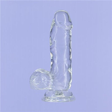 Addiction Crystal Realistic Dildo with Balls by BMS Factory