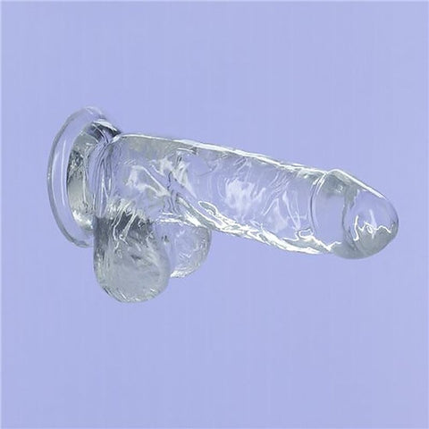 Addiction Crystal Realistic Dildo with Balls by BMS Factory