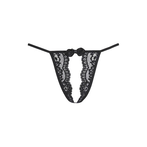 Lace Open Front G-String Panty by Axami Lingerie