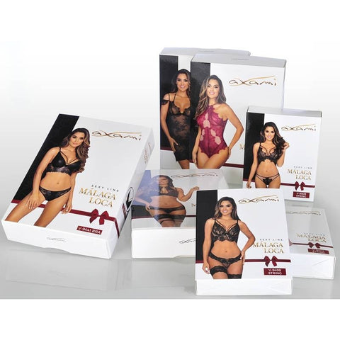 Stretch Wetlook Zip G-String Panty by Axami Lingerie