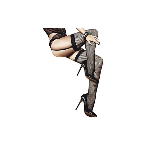 Fishnet Thigh High With Back Seam by Baci Lingerie