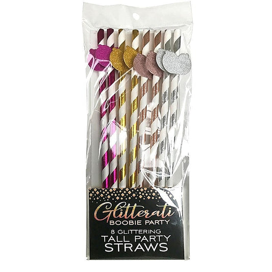 Boobie Tall Party Straws by Little Genie