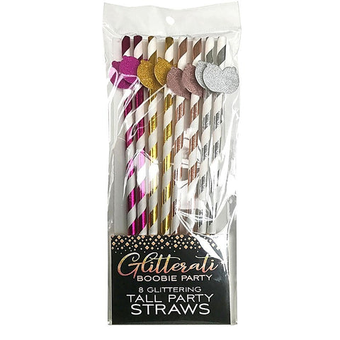 Boobie Tall Party Straws by Little Genie