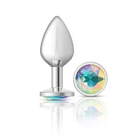 Cheeky Charms Silver Round Butt Plug by Viben
