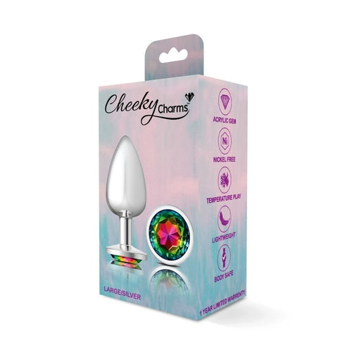 Cheeky Charms Round Butt Plug w/ Jewel by Viben