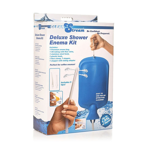Deluxe Shower Enema Bag and Nozzle Kit by XR Brands
