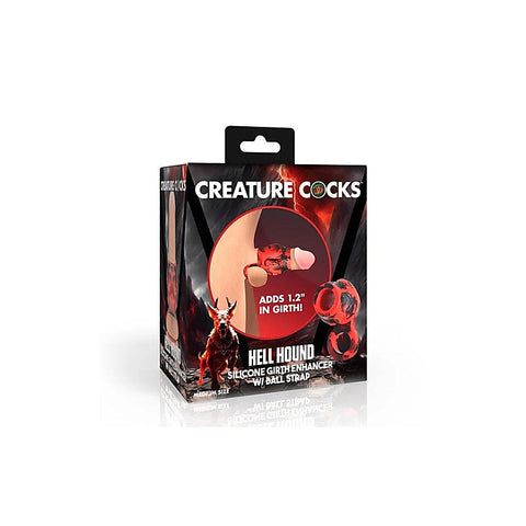 Hell Hound Silicone Penis Sleeve and Ball Stretcher
