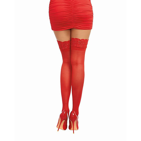 Dreamgirl Lace Top Thigh High Stockings